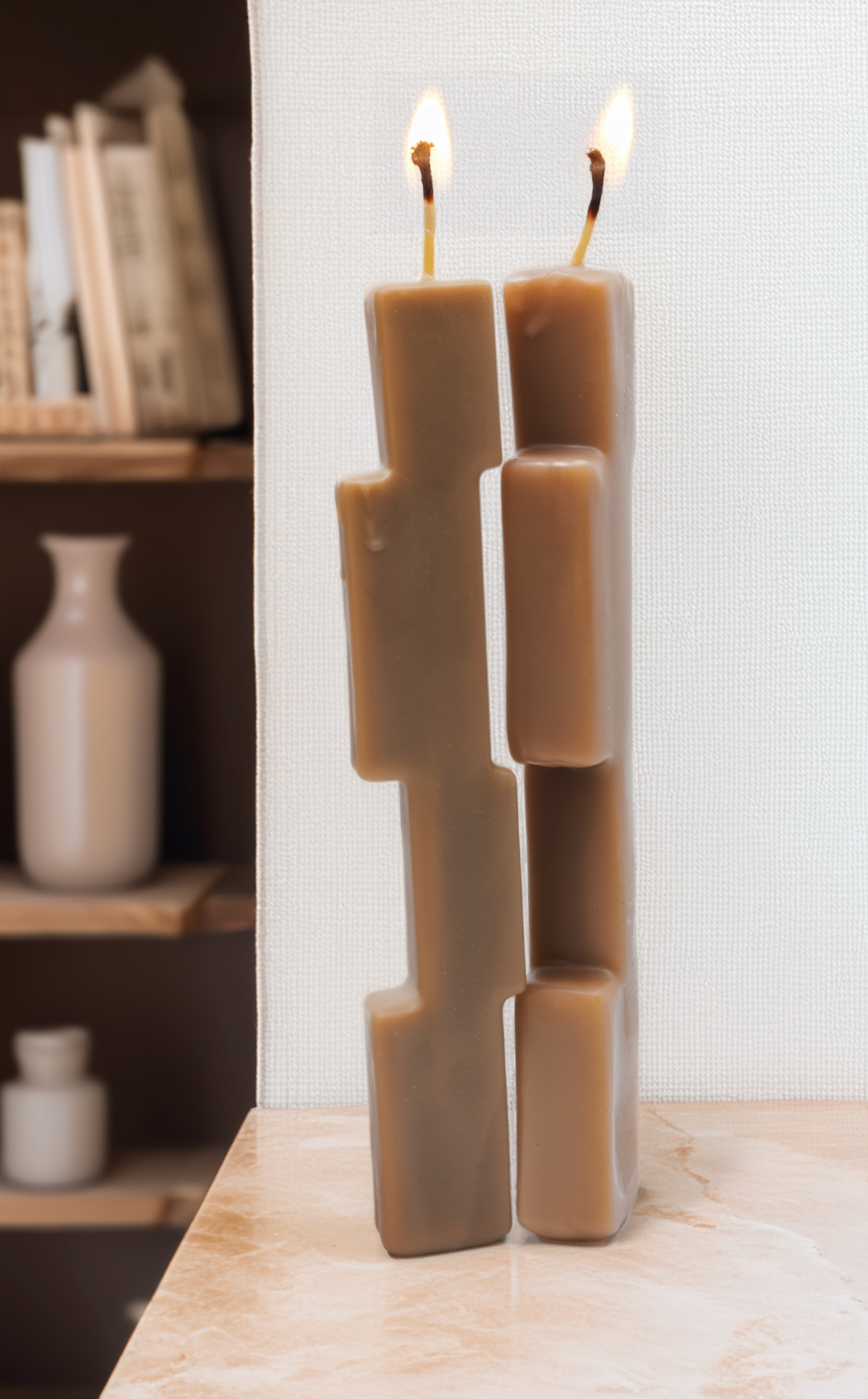 Brutalist Candle