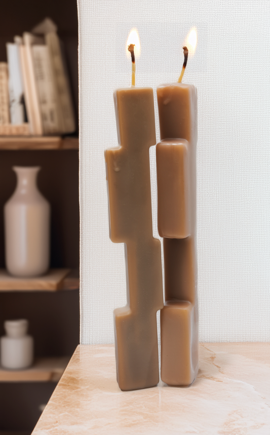 Brutalist Candle